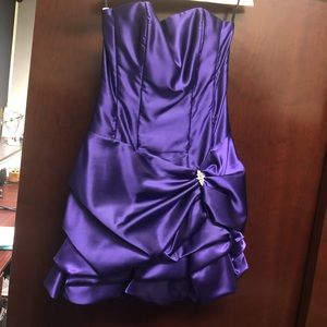 Jessica McClintock purple, short party dress